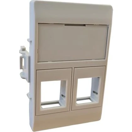 Solar Plus Dataudtag 2X RJ45 Keystone Type C Grå