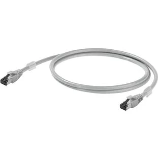 IP20 Cat.6A RJ45 Patchkabel 0,5m Grå