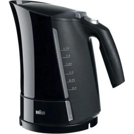 BRAUN Multiquick 5 Elkedel 1,6 L, Svart, 3000W