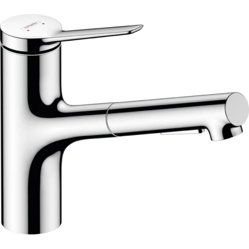 Hansgrohe Zesis M33 219mm køkkenarmatur med udtræk, krom