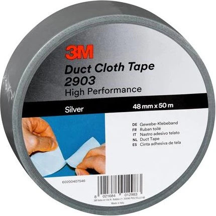 3M Scotch Lærredstape Sølv 48mm x 50m