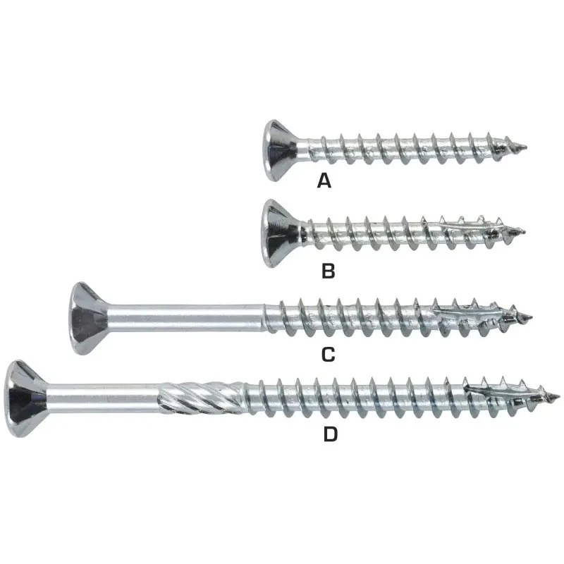ITW SPUN®+ Elforzinket Universalskrue 5,0x80 mm, 150373