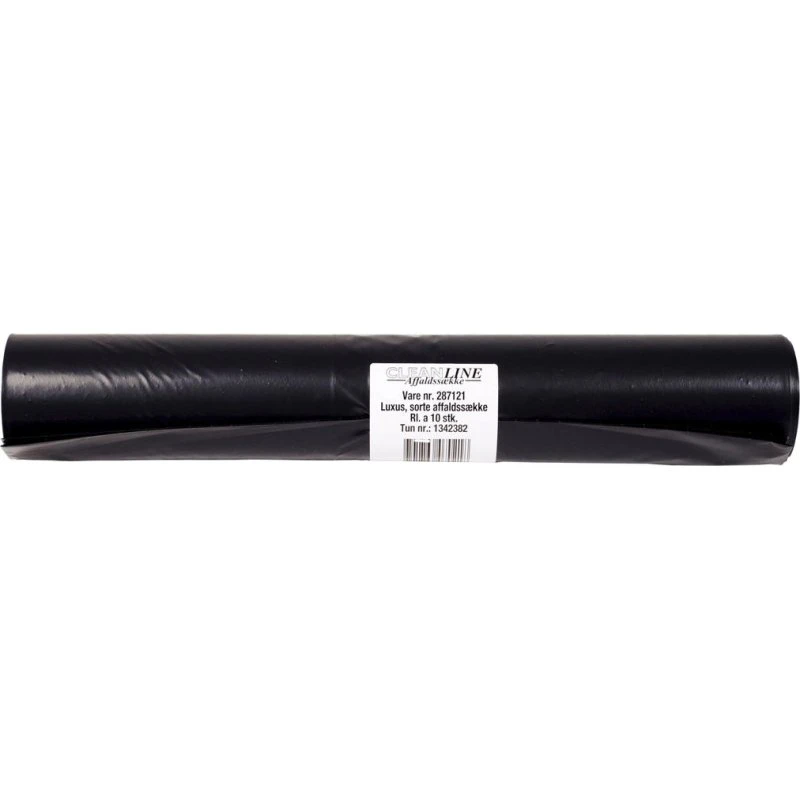 Affaldssæk Sort 70x110 cm 10 stk | 100 L | 55 mic | LDPE