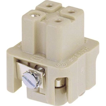 Harting Han 3A 3P+J Skrueterminal 10A, 2,5mm²