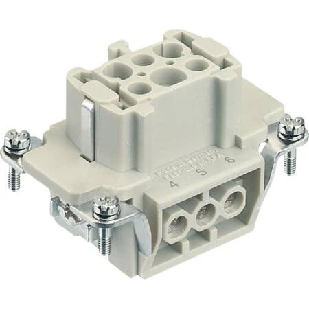 Harting Han E 6-pol skrueterminal, 2,5mm², 16A