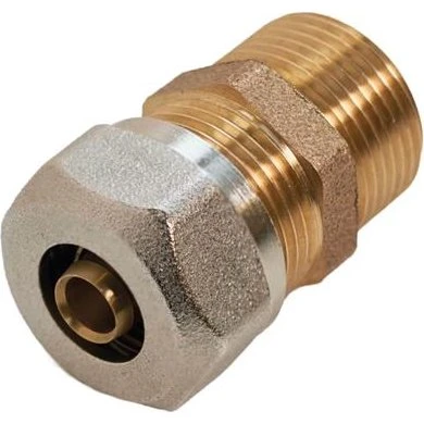 Roth Overgang 18 mm x 3/4" Nippel Rødgods