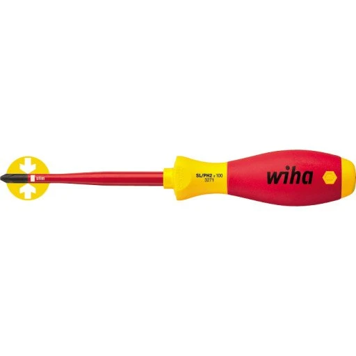 Wiha SoftFinish SlimFix SL/PZ2 1000V skruetrækker