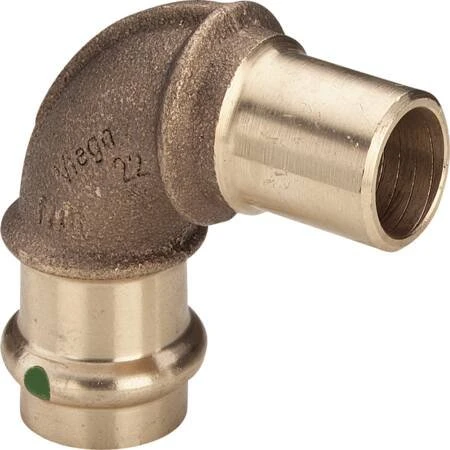 Viega Sanpress Bøjning 90° 54 mm Rødgods/Muffe