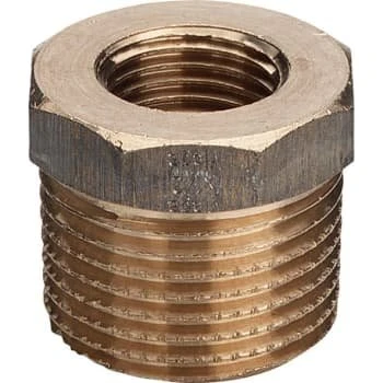 Rødgods 1 1/4" x 1/2" nippelmuffe
