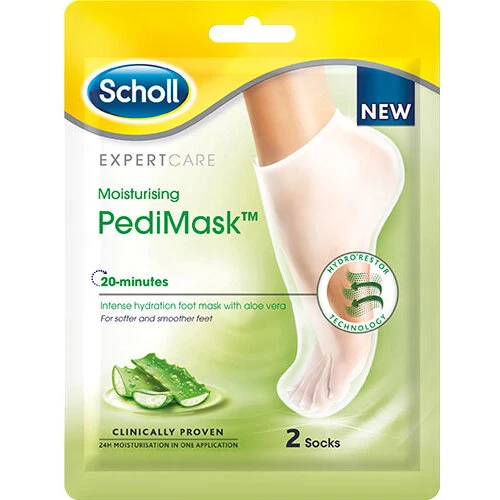 Scholl PediMask Aloe Vera – 2 fodmasker (sokker)