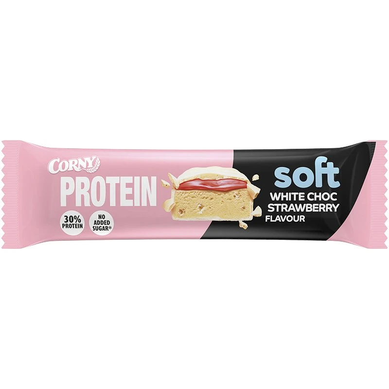 Corny Soft Protein White Chocolate Strawberry 45 g