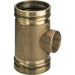Viega Sanpress XL T-stykke 76,1 x 3/4" x 76,1 mm rødgods