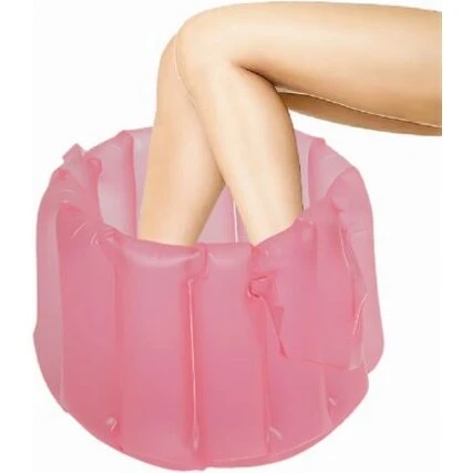 UNIQ Oppusteligt Fodbad, Pink – Bærbart og Sammenfoldeligt