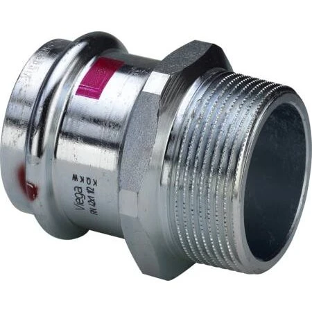 Viega Prestabo 42 mm x 1½" overgangsnippel forzinket stål