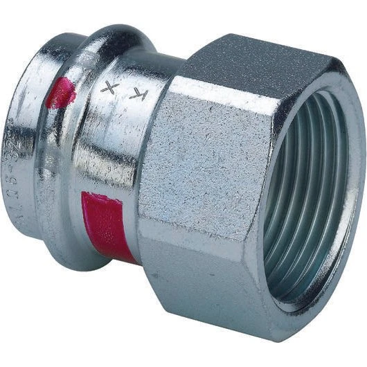 Viega Prestabo 22 mm x 3/4" overgangsmuffe forzinket stål