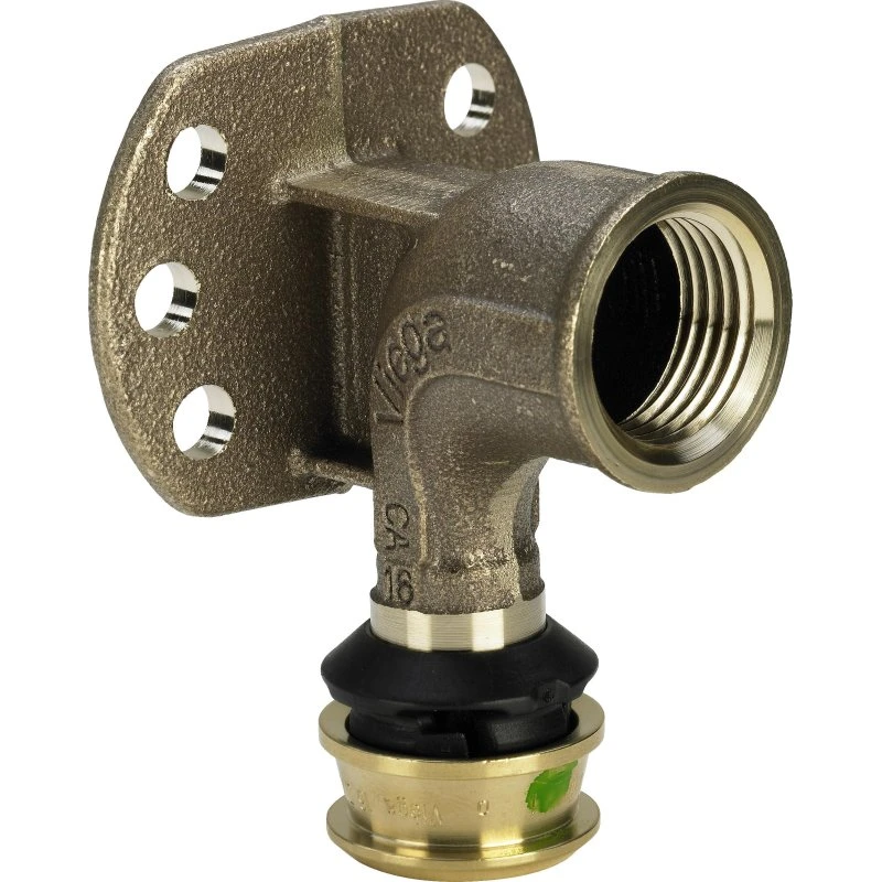 Viega Raxofix dækvinkel 16 mm x 1/2" rødgods