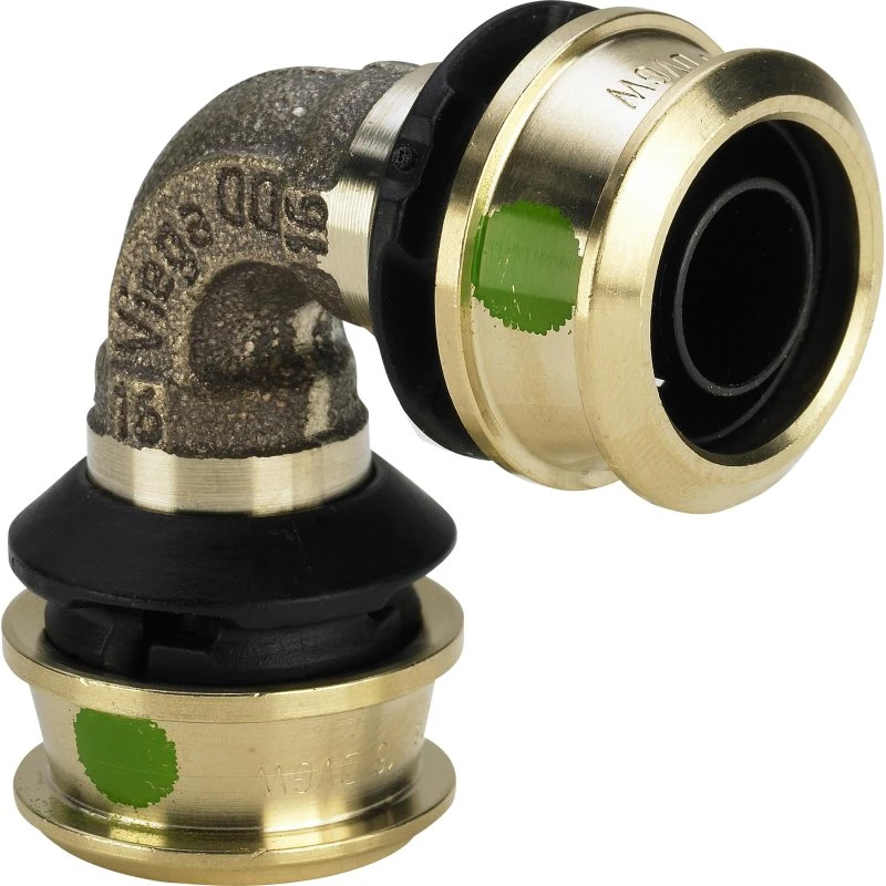 Viega Raxofix Bøjning 90° 32 mm Rødgods / blank