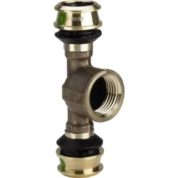 Viega Raxofix T-stykke 25 x 3/4" x 25 mm rødgods