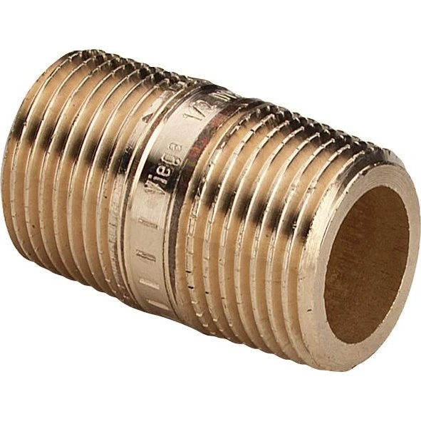 Viega Rødgods Nippelrør 1/2" x 90 mm