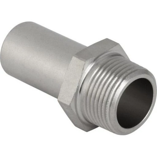 Geberit Mapress overgangsnippel 15 mm x 1/2" rustfri