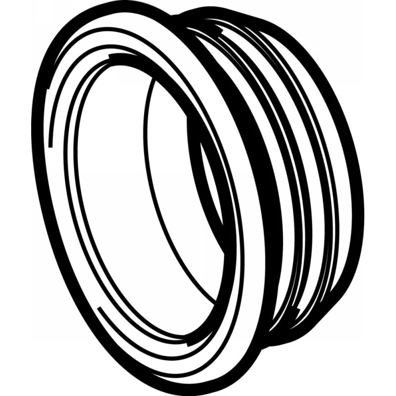 Geberit Gummimanchet 46x32 mm sort
