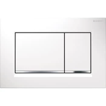 Geberit Sigma 20 Square betjeningsplade, hvid/krom