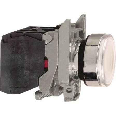 Schneider Electric LAMPETRYK HV 230-240V XB4BW31M5, hvid, 1NO+NC