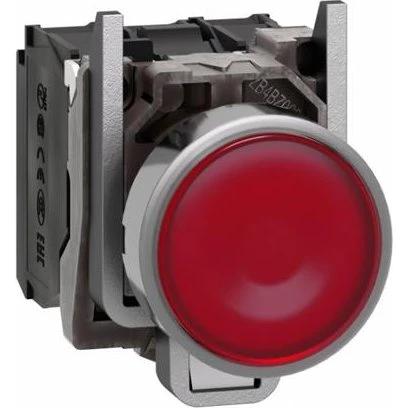 Schneider Electric Lampetryk Komp Rød 230VAC 1NO+NC