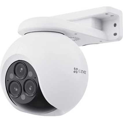 EZVIZ H80f Udendørs Overvågningskamera 4 MP, Triple-Lens, Hvid