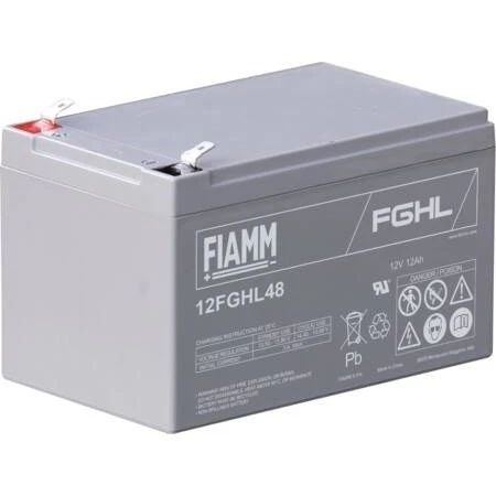 Fiamm 10 Års Blybatteri 12V/12AH med Spadesko