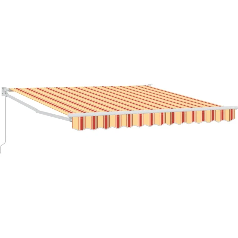 vidaXL Udtrækkelig Markise Gul 300 x 250 cm