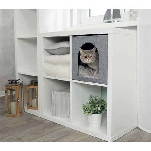 Trixie Kattehule Ella – foldbar kattehule med vendbar pude