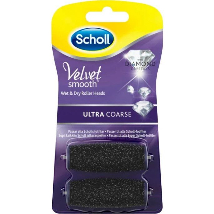Scholl Velvet Smooth Refill Ultra Grov 2 stk