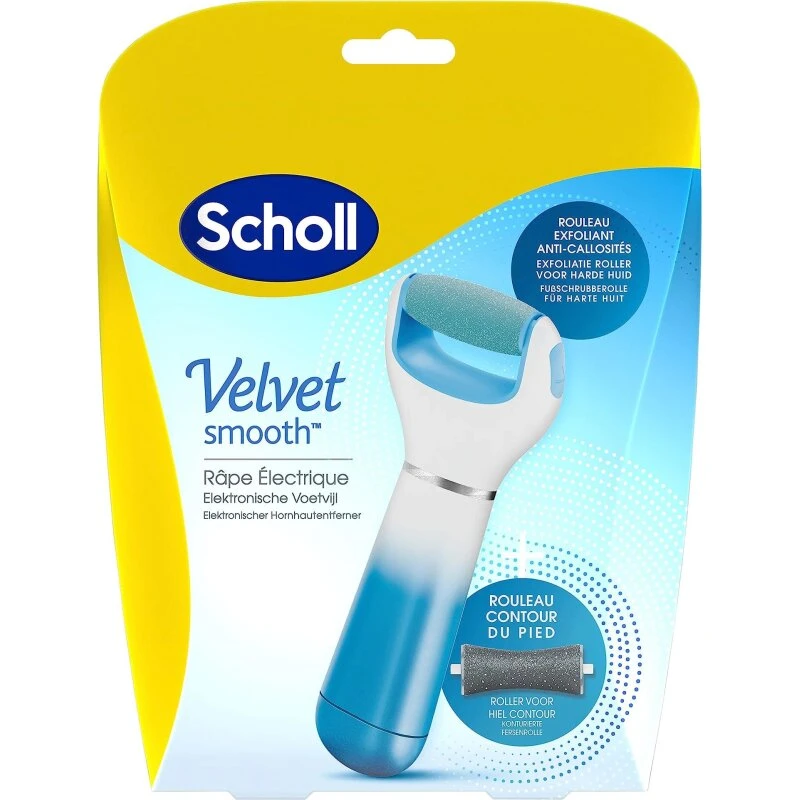 Scholl Velvet Smooth Elektrisk fodfil med mellemgrovt hoved