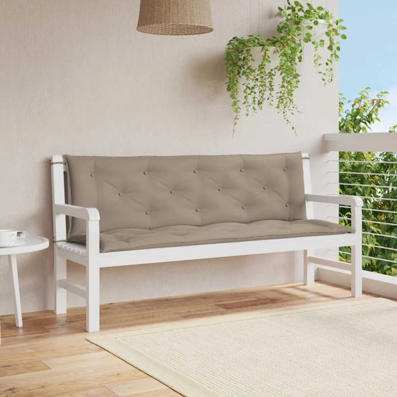 vidaXL Hynde til Havebænk 150x(50+50)x7 cm Gråbrun