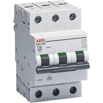 ABB C16A 3P 6kA Automatsikring 3M