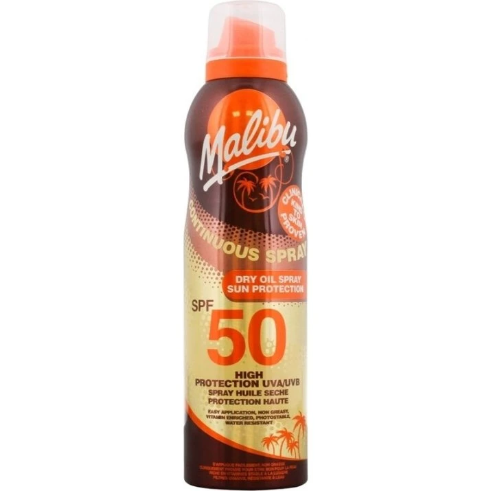 Malibu Sun High Protection Dry Oil Spray SPF50 175ml