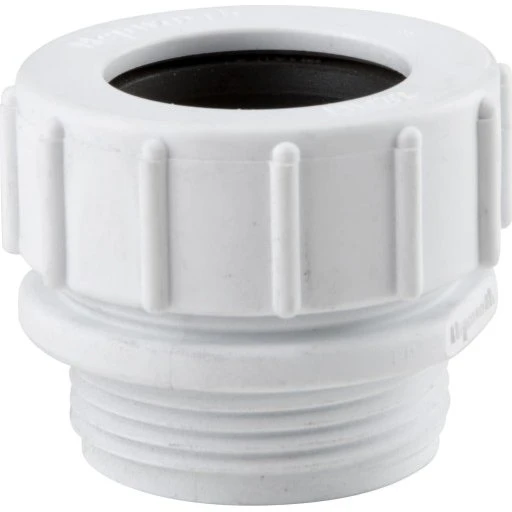 Wavin HepVo Kobling Ø40 mm x 1 1/2" Hvid
