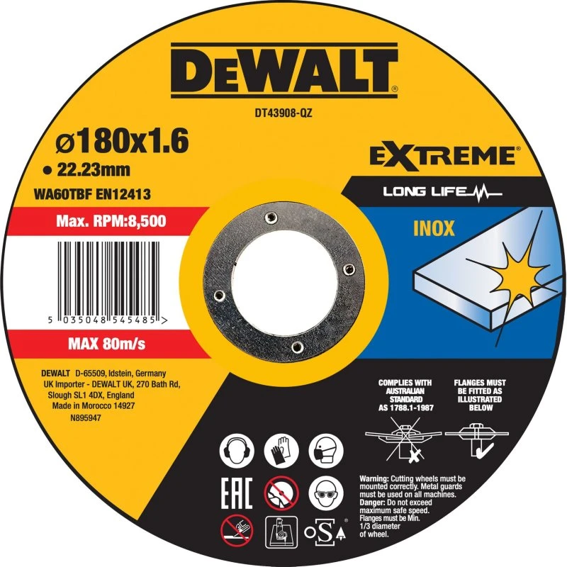DeWALT DT43908-QZ 180 mm Metal Skæreskive