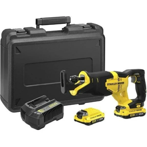 Stanley SFMCS300D2K-QW 20V Bajonetsav med 2x2,0 Ah og kuffert