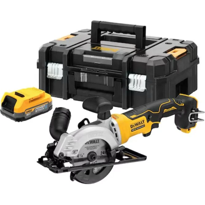 DeWalt 18V XR Kulløs Rundsav 115 mm med POWERSTACK Batteri