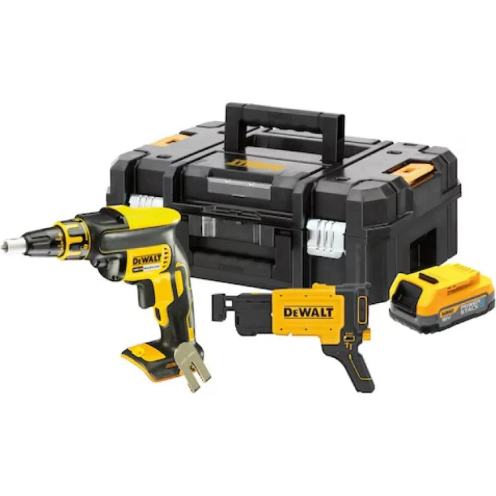 DeWalt DCF620E1K 18V Gipsskruemaskine med 1,7Ah Batteri