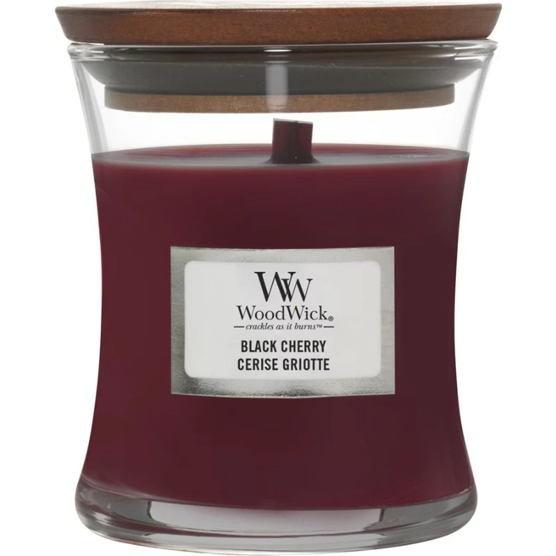 WoodWick Medium Sort Kirsebær