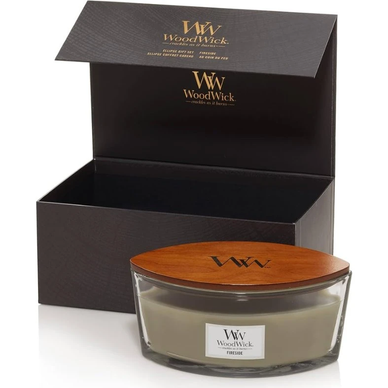 Woodwick Fireside That Candle 16 oz i gaveæske