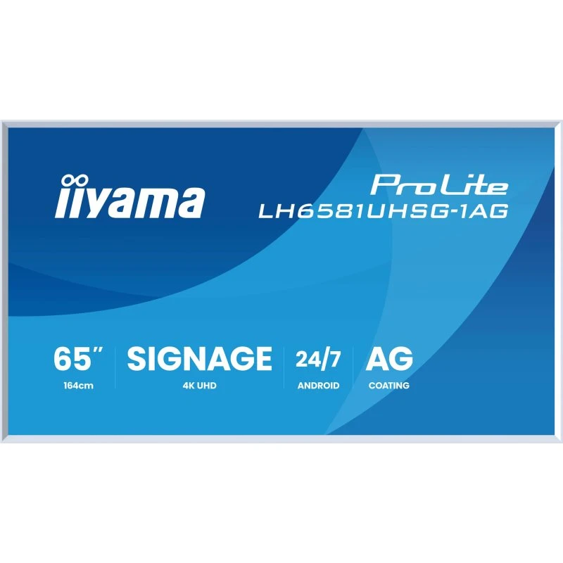 iiyama ProLite LH6581UHSG-1AG 65" 4K UHD LED-skærm med Android 14