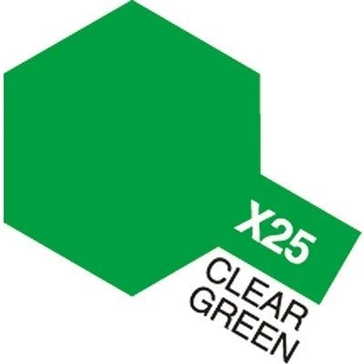 Tamiya Acrylic Mini X-25 Klar Grøn 10 ml