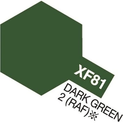 Tamiya XF-81 Mørkegrøn 2 RAF 10 ml Akryl