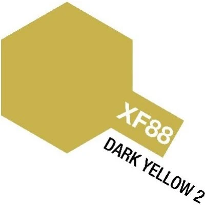 Tamiya Acrylic Mini XF-88 Dark Yellow 2 Flat 10 ml