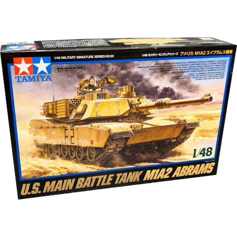 Tamiya M1A2 Abrams 1:48 Modelkampvogn
