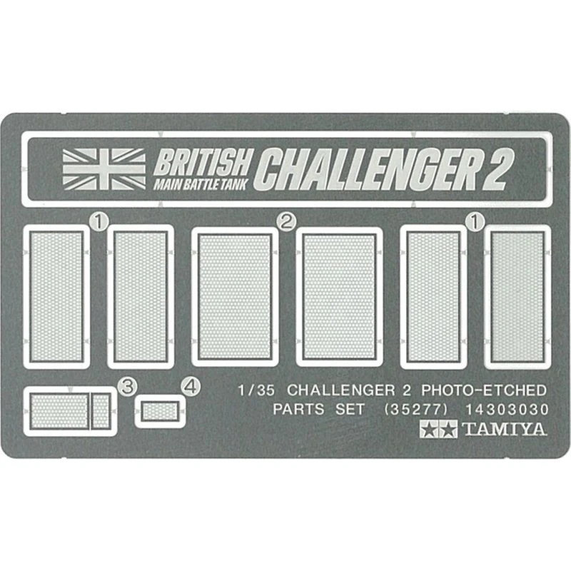 Tamiya 1:35 Challenger II Fotoæts Metaltilbehør 35277